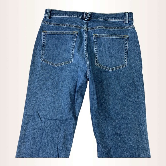 Duluth Trading Womens 4 (30x29) Blue Daily Denim Bootcut Jeans Stretch Indigo - Picture 7 of 10